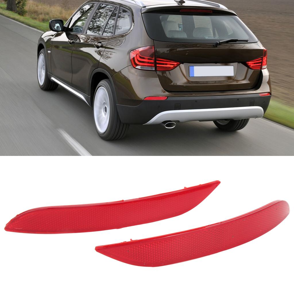 1 Pair Rear Bumper Reflector 63147314884 Smooth Surface Strong Retroreflection Fit for X135i Sport Utility 4‑Door 2013
