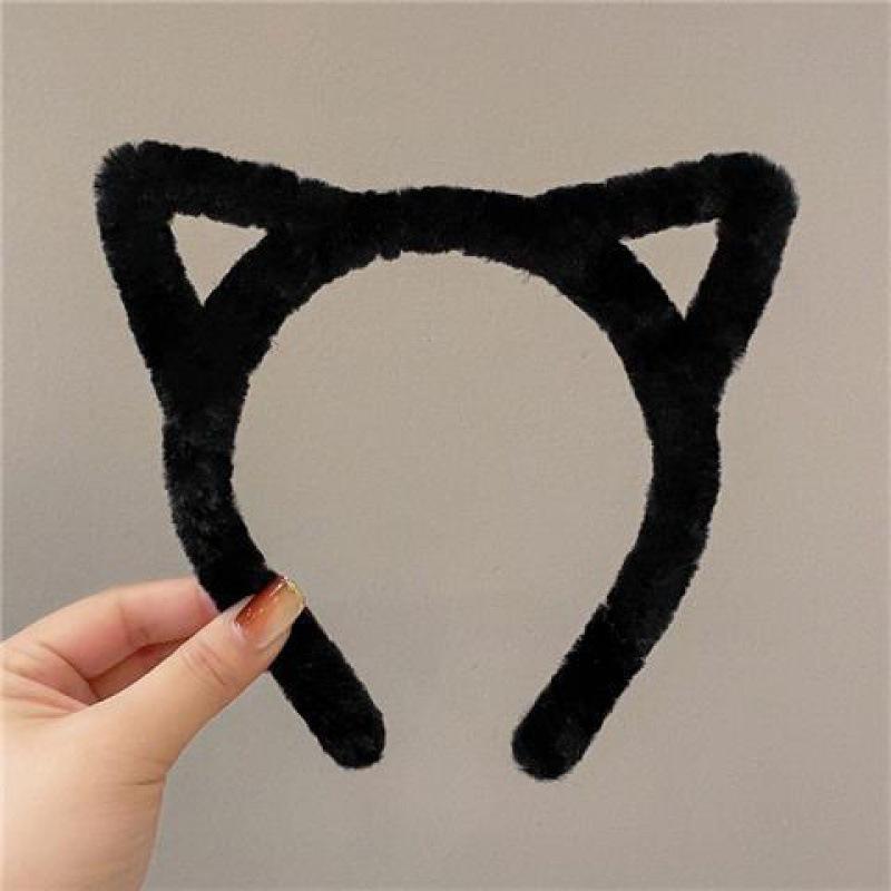 1 Plush Cat Ear Headband with Cute and Girlish Style, Perfect for Daily Use, Cute and Eye-catching
