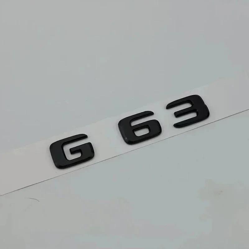 Glossy Black Car Rear Trunk Letters Badge Emblem Logo Sticker For Mercedes-Benz G63 AMG W463 W464 G 63 V8 BITURBO Accessories TN2