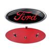 Automobilio lipdukas 2026 Ford Naujas 2025 Karštas 14.6x5.7cm Emblema Automobilio Priekinės Dangos Grotelių Ženklelis Ford Kuga Focus Ranger Mustang Mondeo Fies