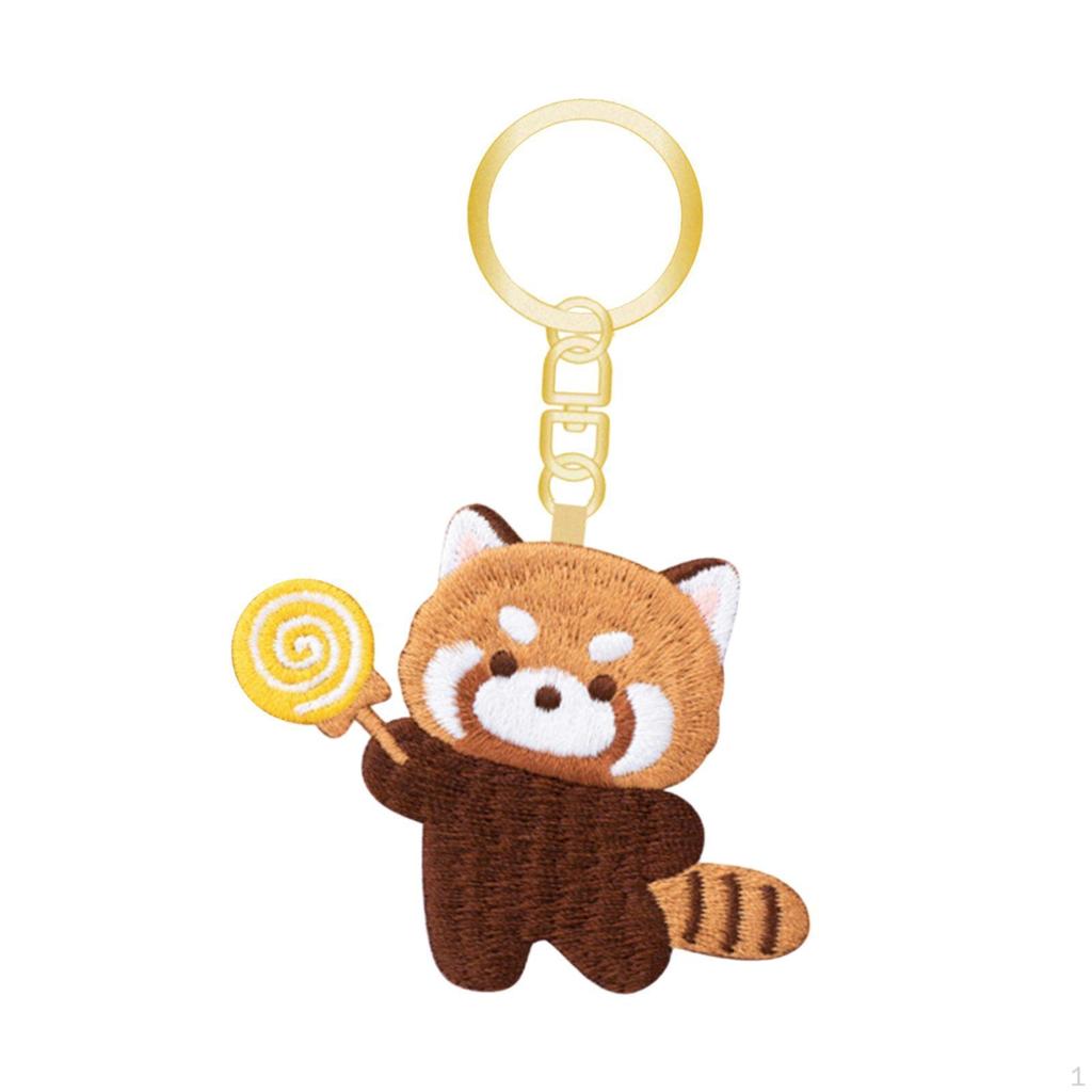Decorative Red Panda Keychain for Car, Thanksgiving, Birthday, Holiday