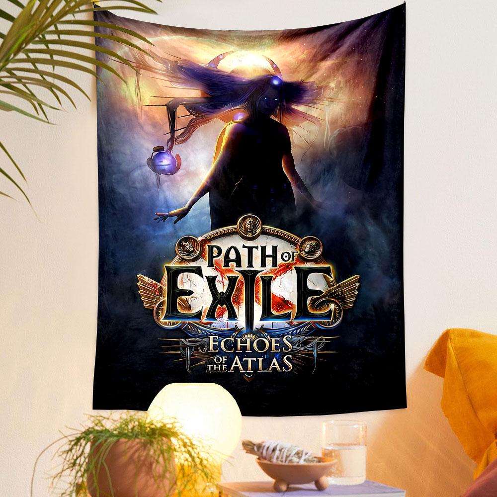 Path of Exile Tapestry Wall Hanging, Game Expansion Art, Wall Decor for Bedroom Living Room Dorm