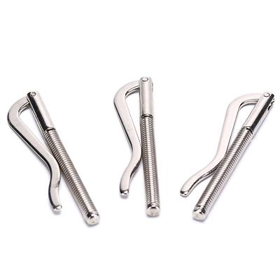 Clips de metal para billetes, soporte de abrazadera con clip para dinero en efectivo de acero inoxidable para bolsillo (Color: Plata)