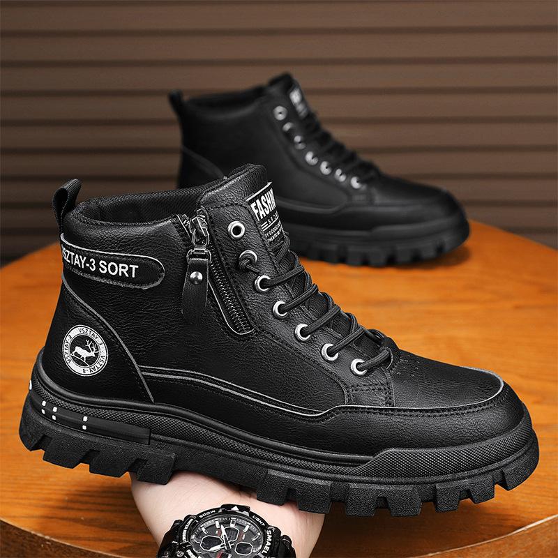 New Men's Sneakers Breathable Soft Bottom Comfortable Running Shoes High Lift Thick Bottom Casual Shoes Zapatos Para Hombres