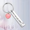 Love Capybara Stainless Steel Keychain Inspirational Encouraging Pendant Stylish Bag Charm Practical Gift for Children Friends