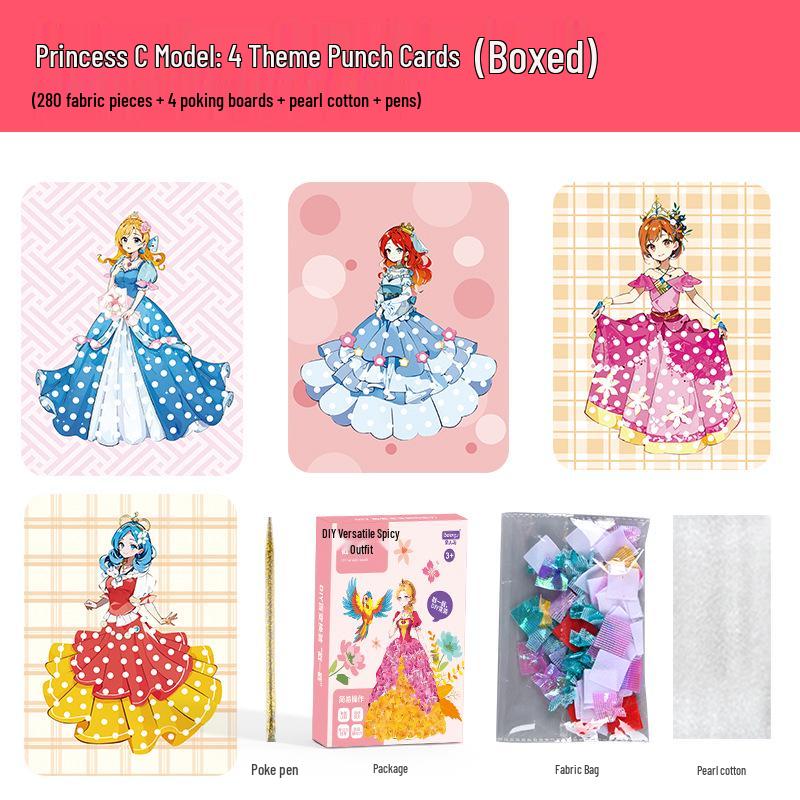 Creative DIY Dress-Up Sticker Toy for Girls - Dreamy Princess Kindergarten Gift