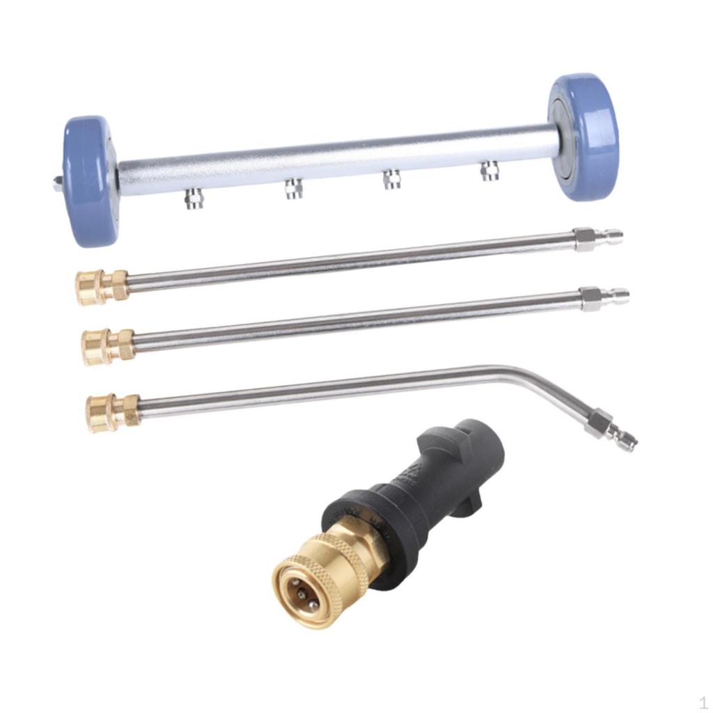 Pressure Washer Undercarriage Cleaner 4000 PSI Practical Professional Premium with Extension Rods