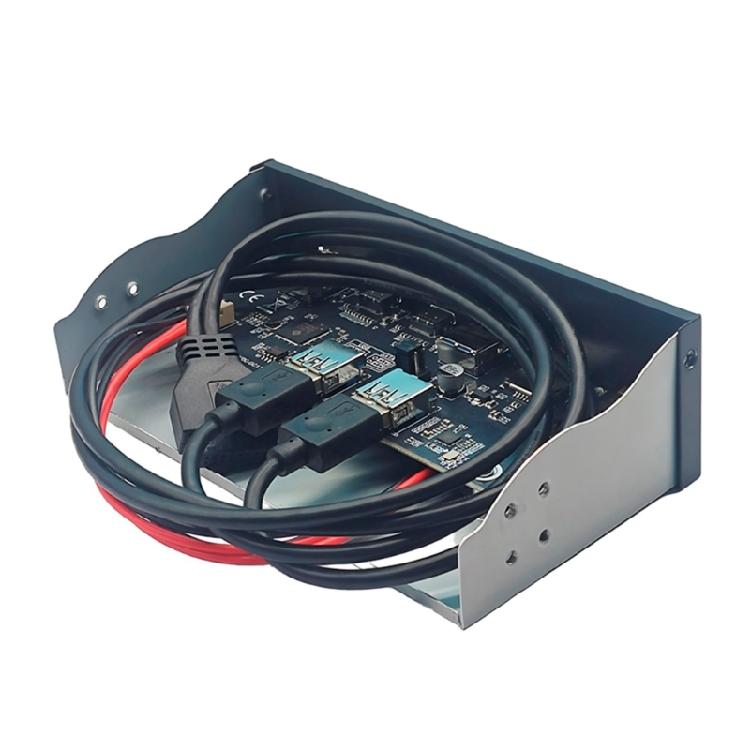 5,25-Zoll-USB3.2 Gen1-Frontpanel mit 5 Gbit/s schneller Datenübertragung 19-Pin auf 2xUSB3.0 2xType C Und Auditory