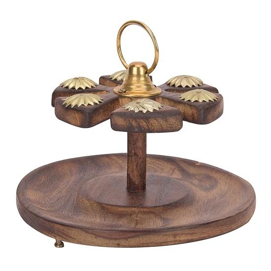 A Set of Tea Coasters Made of Mango Wood,  Designed for Hot and Cold Tea ,7.62 Cm High,