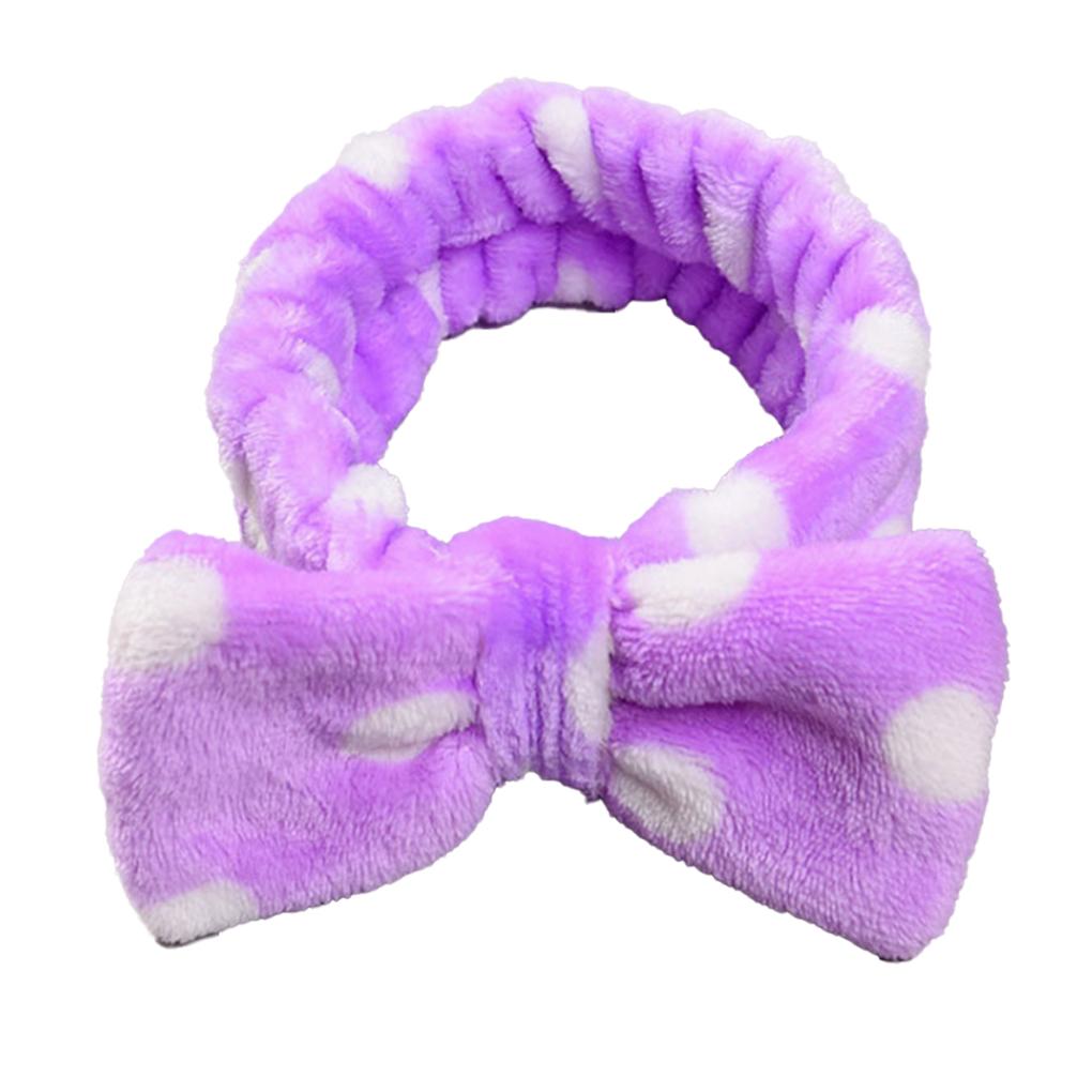 Stirnbänder Schleife Knoten Elastisch Verstellbar Flanell Schweißband Geknotetes Wickel Ornament Haaraccessoires Haarband für Gesichtswäsche
