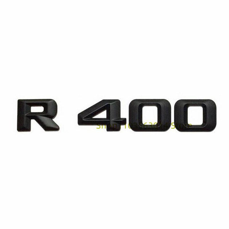 2017 Flat Font Glossy Black Letters For R320 R400 Top ABS Emblem for R Class Car Trunk Nameplate Sticker
