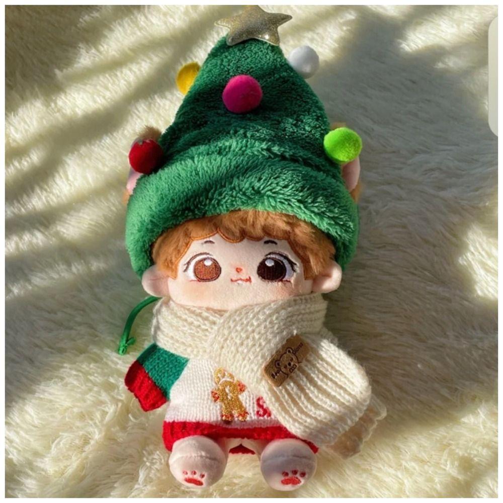 Christmas Doll Clothes Decoration Cartoon Toy Accessories 20cm Cotton Doll Clothes Cotton Doll