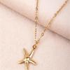 Versatile Ocean Star Pendant Necklace: Women's Holiday Style Clavicle Chain