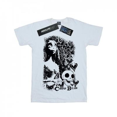 Corpse Bride Girls Skull Logo Cotton T-Shirt