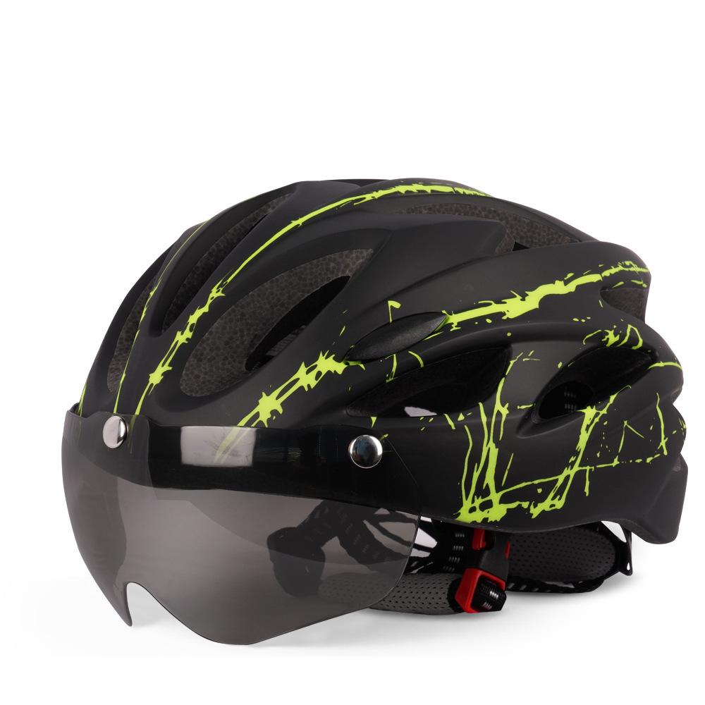 Unisex Mountain Road Bike Helm mit Schutzbrille für Outdoor-Sportarten