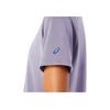 Asics Logo Crew Neck Soft Comfortable Sports Short Sleeve T-Shirt Women Tops Light-Purple 2032D020-500