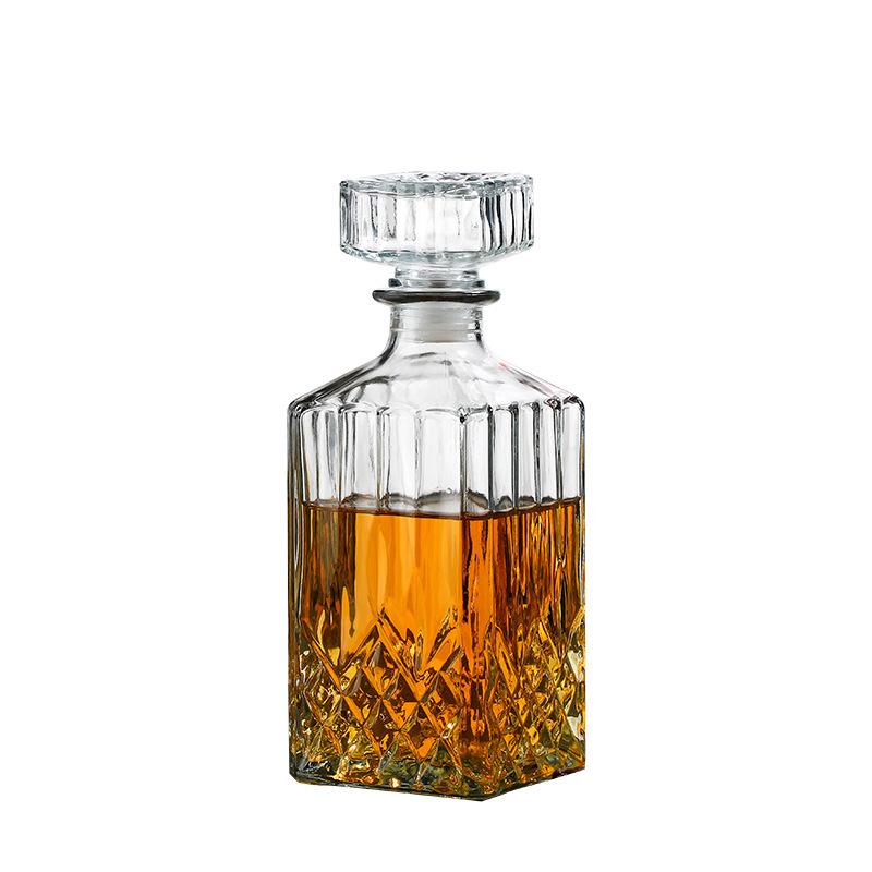 Crystal Whiskey & Wine Glass Bottles - Sealed & Empty for Homebrew