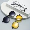 3 In 1 Magnetic Clip-On Glasses High Appearance Level Versatile Occasions Prescription Eyeglass Frames Polarized Clip