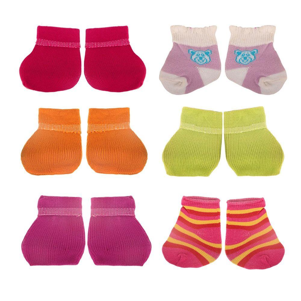 Passend für 18 Zoll/43 cm Miniatur-Sportsocken Mehrfarbig Puppenkleidung Geschenk Puppensocken