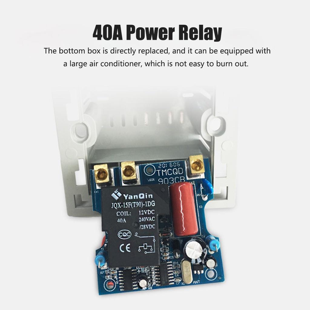 Hotel Energy Saving Switch Rfid Card Smart Induction Hotel Power Switch 40A Timer Delay 6000w 86mm