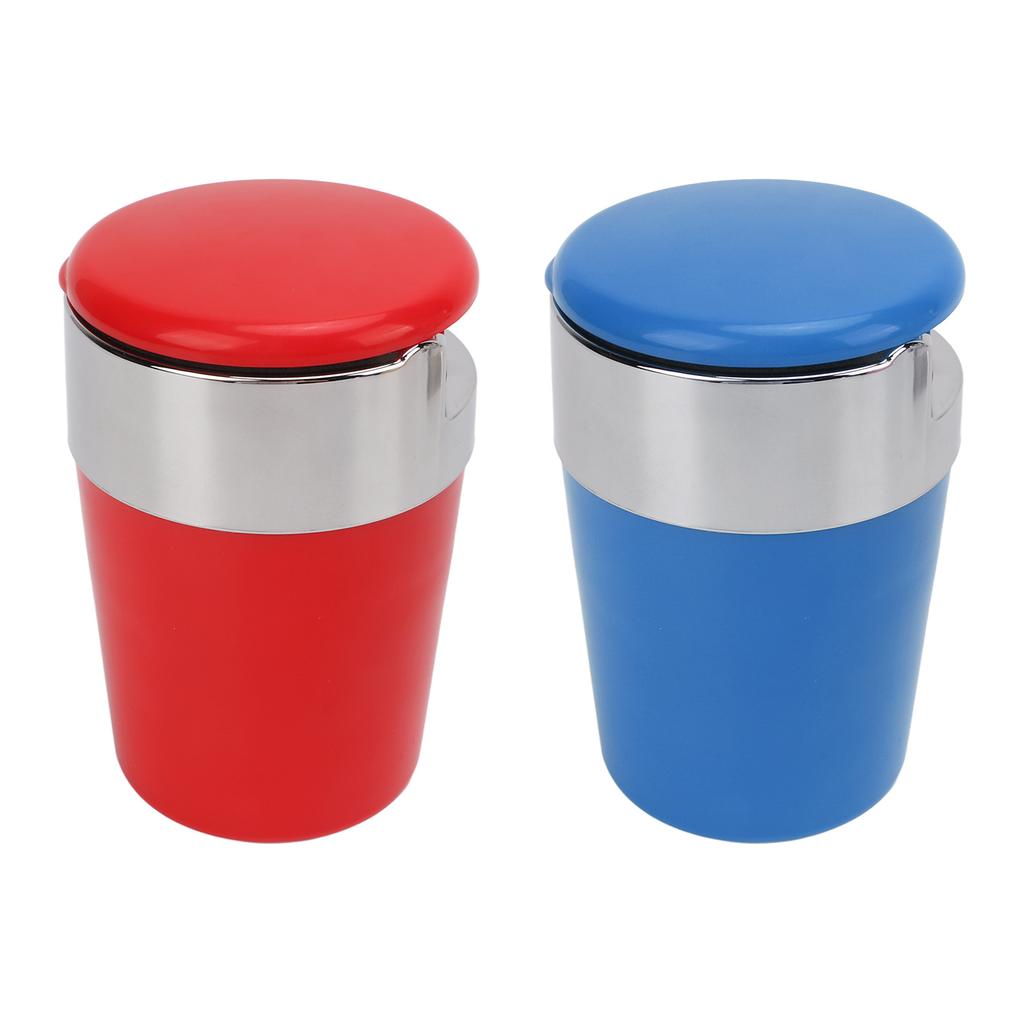 Windproof Ashtray Outdoor Ashtray Stable Base Simple Wide Application Inbuilt Light Design ABS Stainless Steel for Party