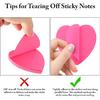 Heart Sticky Notes 8 Colors 100 Sheets/Pad, 800 Sheets Colorful Self-Stick Note Pads Stationary Cute Desk Accessories Office School Teacher Supplies