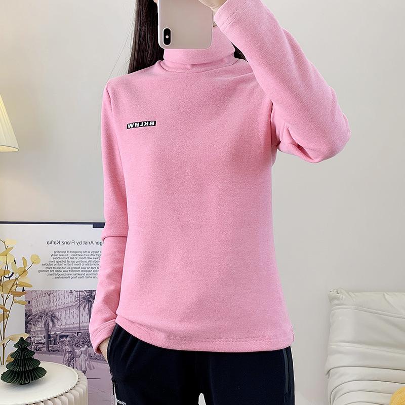 

Женские свободные топы больших размеров, офисные низы с длинным рукавом, зимний свитер с высоким воротом и длинным рукавом XS