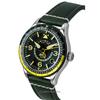 AVI-8 Flyboy Airmaster GMT Fuselage Green Leather Strap Green Dial Automatic AV-4128-03 Men's Watch