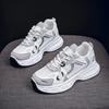 Fashion Chunky Platform Sneakers for Women Spring Breathable Mesh Thick Bottom Vulcanized Shoes Woman Casual Lace Up Sports Running Shoe
