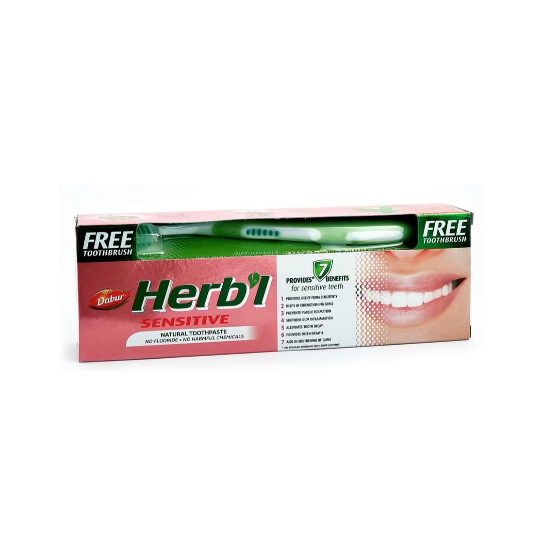 

Зубна паста для чутливих зубів HERB`L + зубна щітка 1 pcs