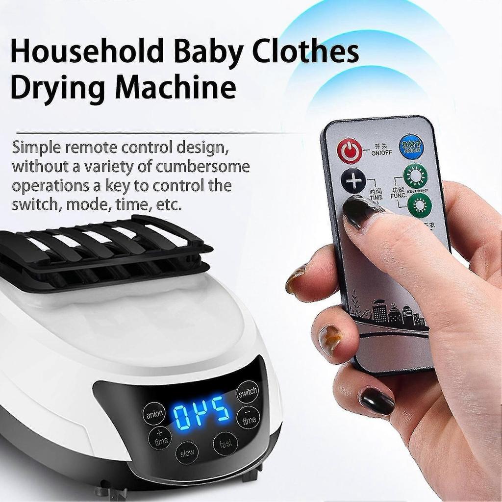 1 Set Electric Clothes Dryer With Timing Mute Silent Remote Control Portable Electric Warm Air Dryer Clothes Drying Machine Laundry Garment Kaesi