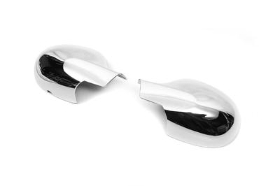 Covers for Mirrors (2 Pcs, Stainless Steel) for Renault Symbol 2008-2013