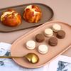 Plastic Oval Serving Tray Kitchen Fruit Dessert Tray Multifunction Food Plate Organizer Desktop Cosmetic Jewelry Tray