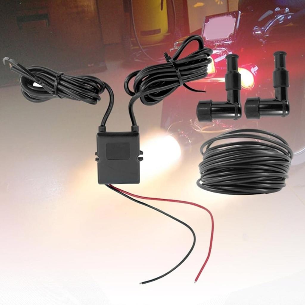Universelles Doppel-Flammenwerfer-Kit für Motorrad LKW Auspuff Flammen-Set Flammenwerfer BFTKAFK-Dual Modifiziertes Zubehör