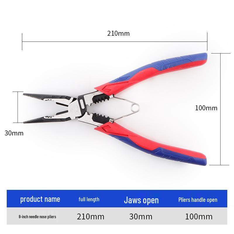 

8 Industrial-Grade Multi-functional Pliers Set: Wire Cutters, Needle-Nose Pliers, Diagonal Cutters, 55 Steel.
