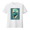 Jacques Derrida Retro Minimalist T Shirt Philosophy Mindspring Retreat Casual Crew Neck Slight Stretch Fabric Regular Vintage