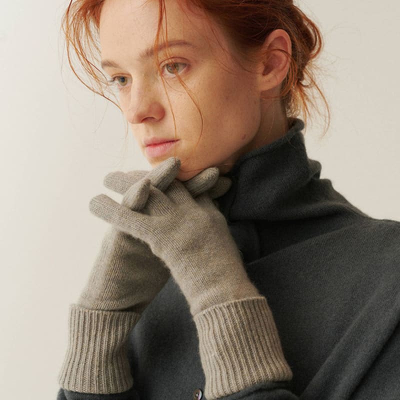 YURT CASHMERE BLENDED GLOVES_4color