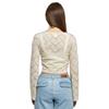 Blouse - Urban Classics - Dentelle - Beige - Manches Longues - Ajustée
