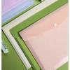 10pcs A4 file bag, transparent button bag, thickened large capacity plastic waterproof bag, data bag, folder organization