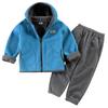 Set in pile autunnale e invernale per bambini, set due pezzi per capispalla e pantaloni da bambino e bambina, con cappuccio ispessito