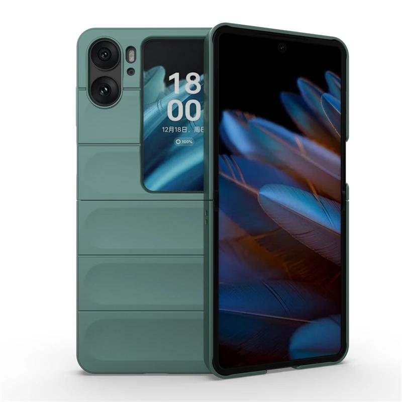 Case For OPPO Find N2 Flip 5G Global Back Cover Phone Case Liquid Silicone Anti-fall Shockproof Armor Find N2 Cases Funda Coque