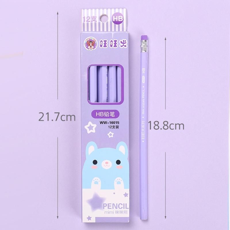 Drewniane dzieci Cartoon pisanie ołówkiem bezołowiowe Hb rysowanie ołówkiem artykuły papiernicze do pisania malowania