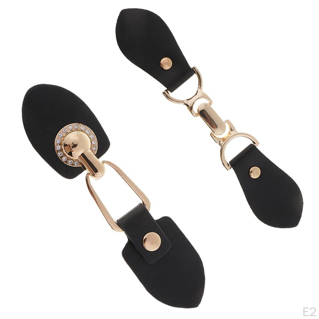 Leather Toggle Buttons Hook Duffle Coat Sewing Fasteners