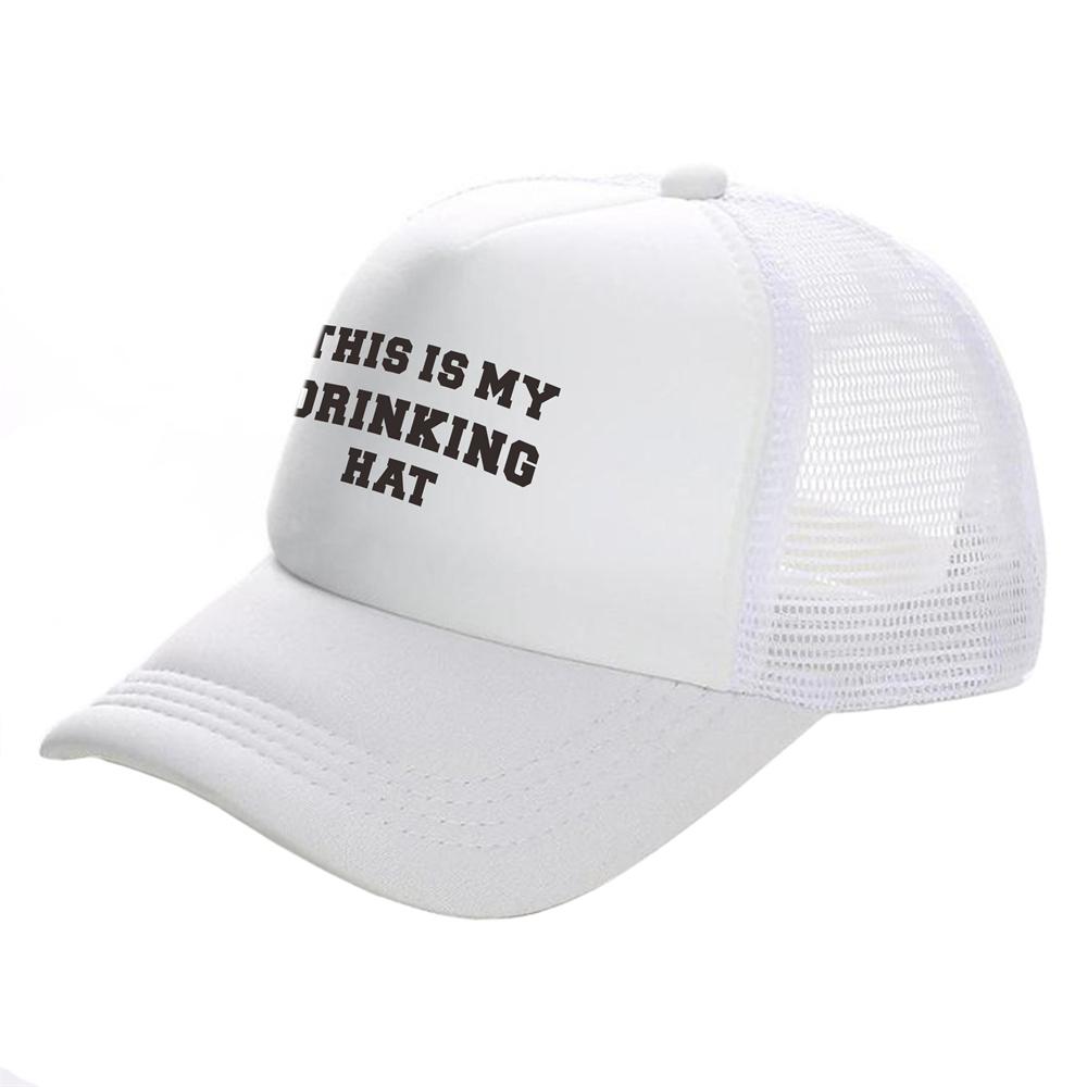 This is My Drinking Hat Trucker Caps Fashion Cool Drunk Beer Hats Baseball Cap Summer Outdoor Mesh Caps MZ