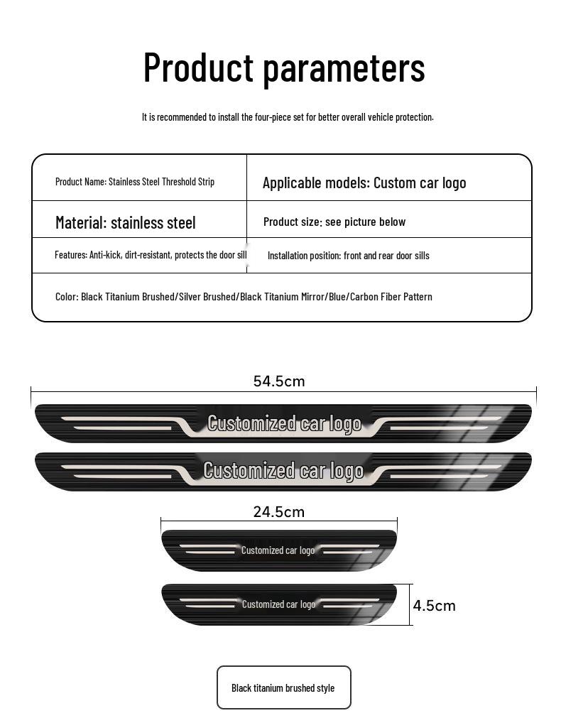 Ganzjahres-Willkommenspedal aus Edelstahl für 24/25 Volkswagen & Zhong 06