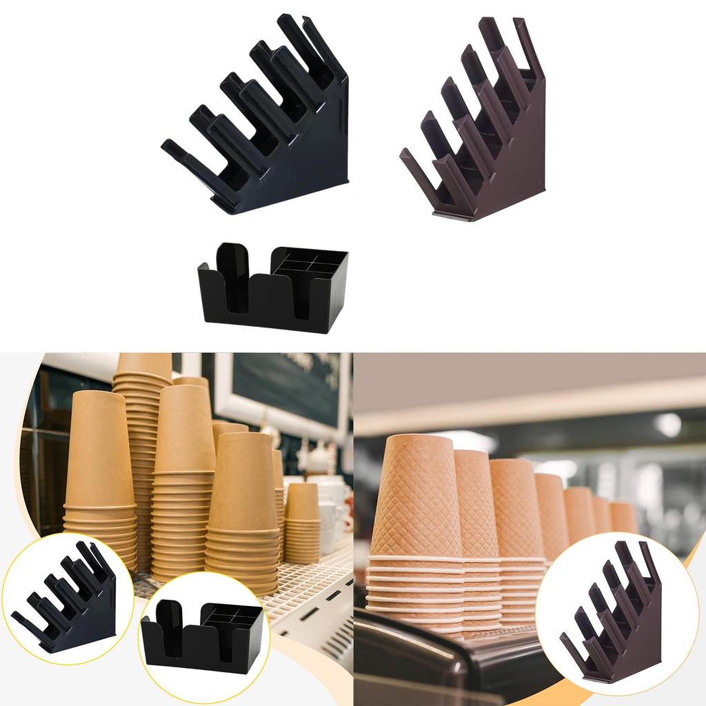 Cup and Lid Holder Storage Rack Supplies Portable Organizer Coffee Cup Dispenser