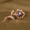 Elegant Alloy Brooch: High-End Women's Versatile Pin for Coats and Suits