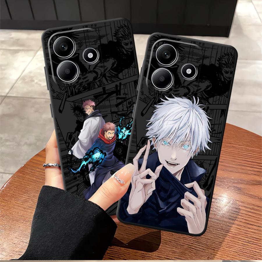 Anime J-ujutsu Cool Kaisen Soft Back Phone Cover Case for Xiaomi Redmi Note 11 13 12 Pro Plus 12S 10S 9s 10 9 8 Pro 11S