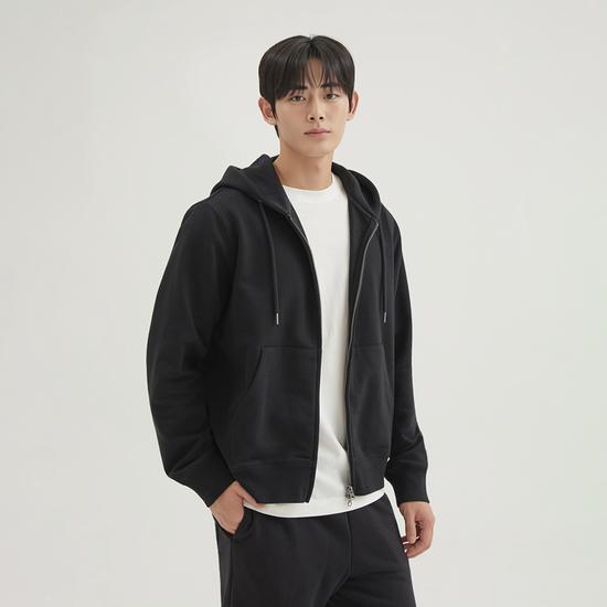 Men's 2-Way Hoodie Zip-up (Fleece Lined) (SPMZF4TC02 RE)