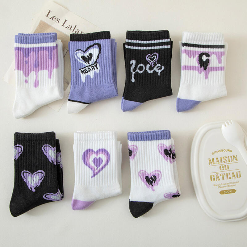 Juliana Purple Heart Women s Compression-Free Socks Set of 6 6-piece set